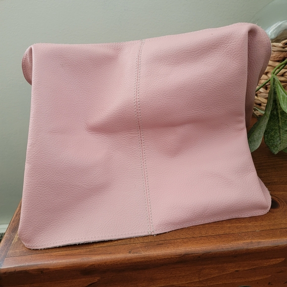 Joji & Co. Santa Cruz Pink & Brown Leather Tote Bag Purse - Picture 5 of 16